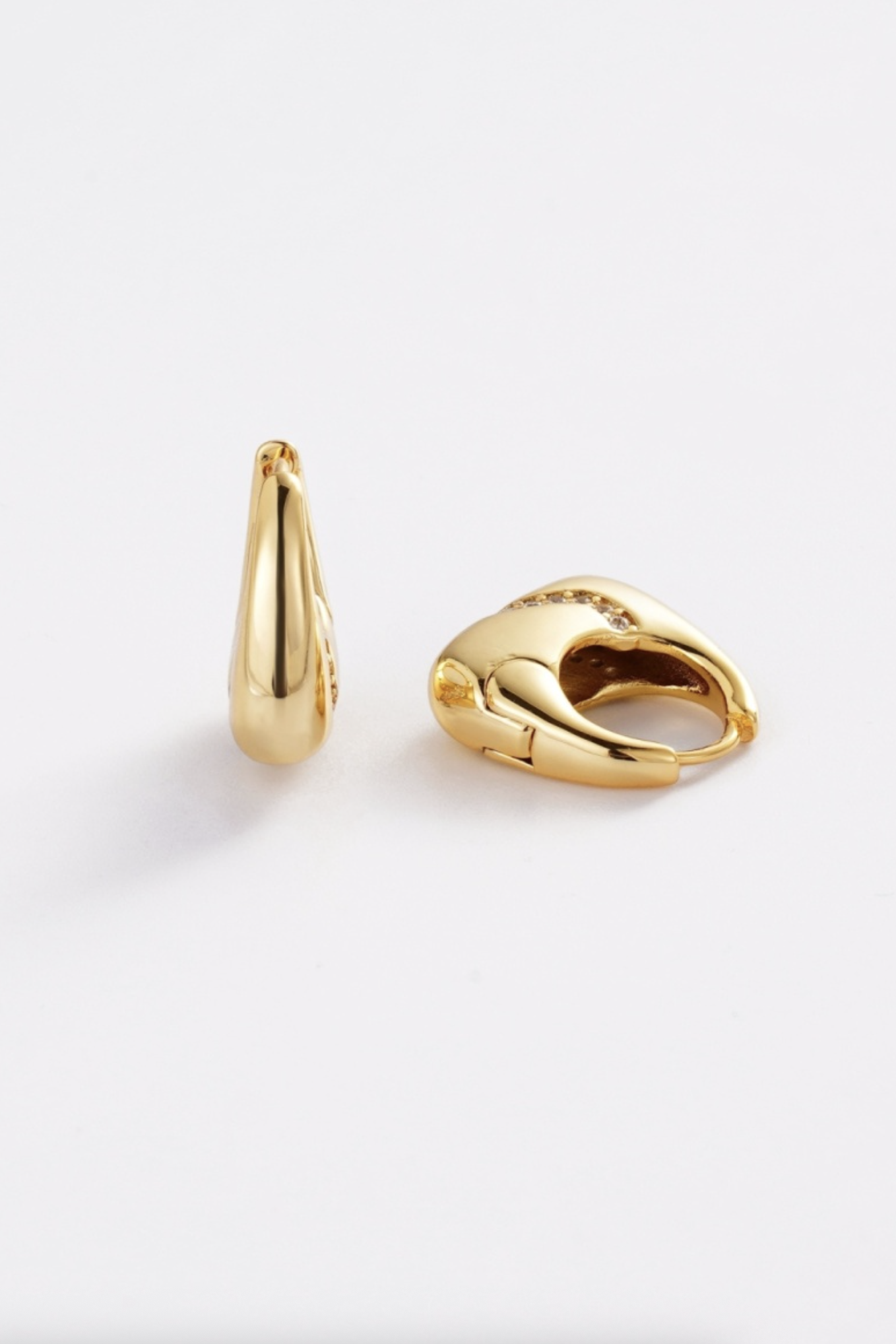 Zafino Demi Small Statement Hoop Earrings Gold | Women's Earrings | Gretel Lane