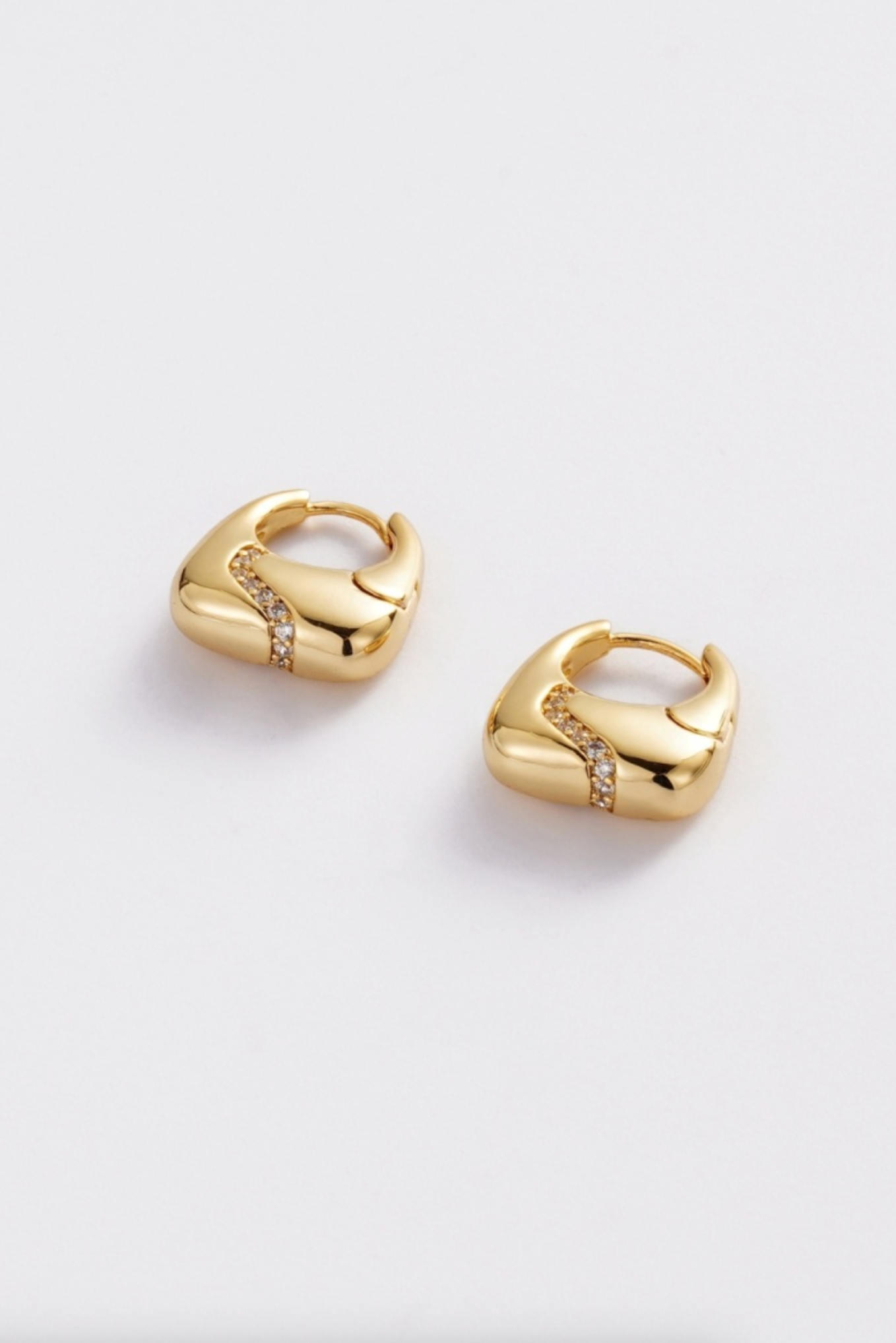 Zafino Demi Small Statement Hoop Earrings Gold | Women's Earrings | Gretel Lane