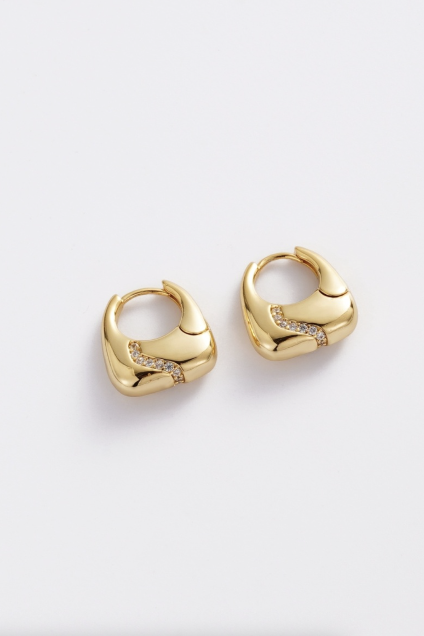 Zafino Demi Small Statement Hoop Earrings Gold | Women's Earrings | Gretel Lane