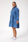 Haven Women's Blue Denim Long Sleeve Denver Mini Dress | Gretel Lane