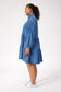 Haven Women's Blue Denim Long Sleeve Denver Mini Dress | Gretel Lane