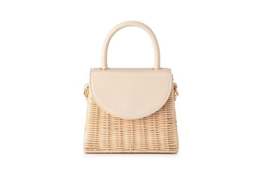 Donna Straw Top Handle Bag (Natural)