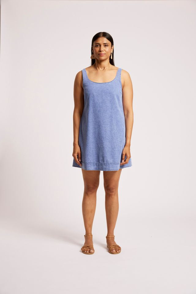 Eb & Ive Dusk Mini Tank Dress Denim | Women's Clothing | Gretel Lane