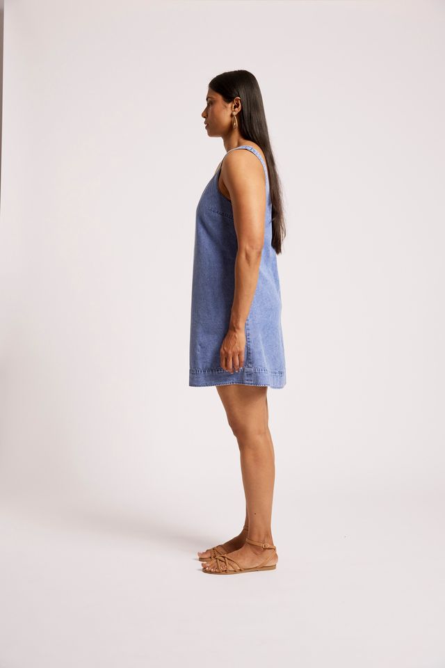 Eb & Ive Dusk Mini Tank Dress Denim | Women's Clothing | Gretel Lane