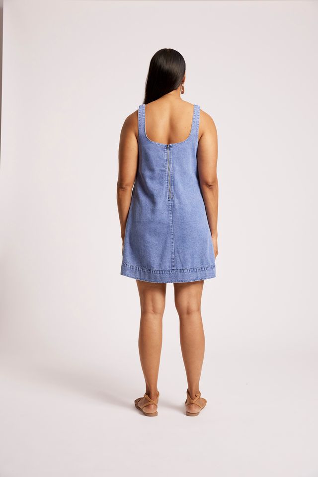 Eb & Ive Dusk Mini Tank Dress Denim | Women's Clothing | Gretel Lane