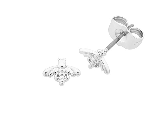 Petite Bee Earring (Silver)