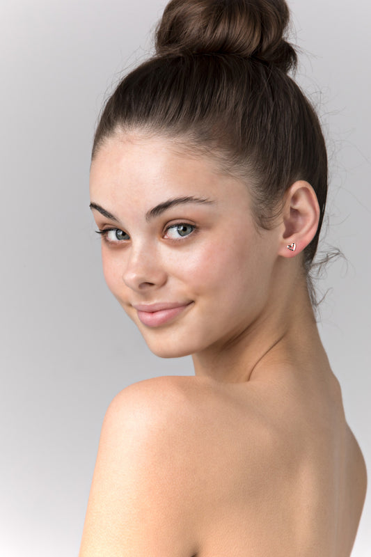 Petite Heart Earring (Silver)