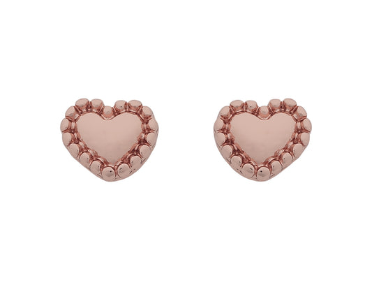 Liberté Petite Frankel Heart Earring in Rose Gold | Women's Jewellery | Gretel Lane