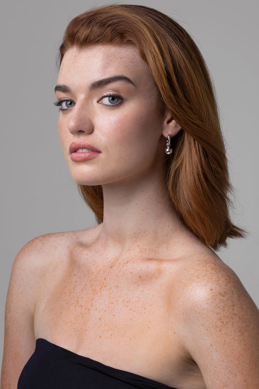 Liberté Hazel Women's Half Hoop Ball Earring Gold | Women's Jewellery | Gretel Lane