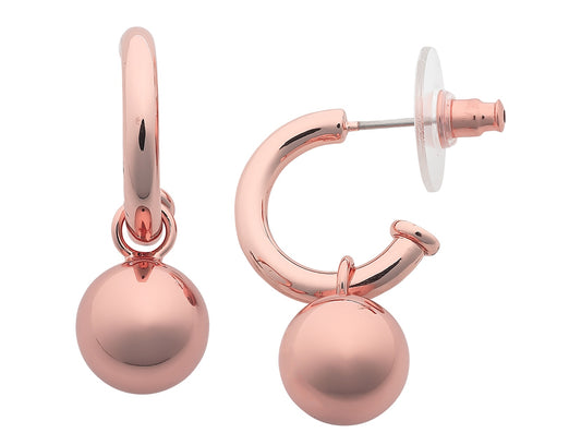 Liberté Hazel Women's Half Hoop Ball Earring Rose Gold | Women's Jewellery | Gretel Lane