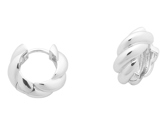 Liberte Halo Women's Rope Style Huggie Earring Silver | Women's Jewellery | Gretel Lane