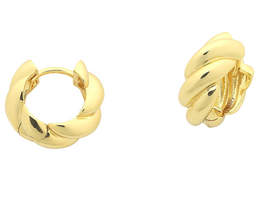Liberte Halo Women's Rope Style Huggie Earring Gold | Women's Jewellery | Gretel Lane