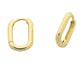 Liberté Venus Women's Rectangular Huggie Earring Gold | Women's Jewellery | Gretel Lane