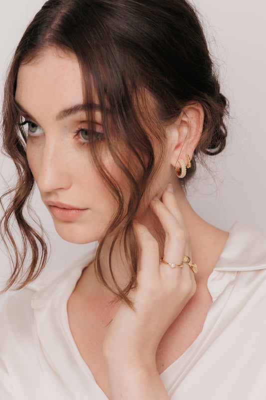 Marigold Pearl Earring (Gold)