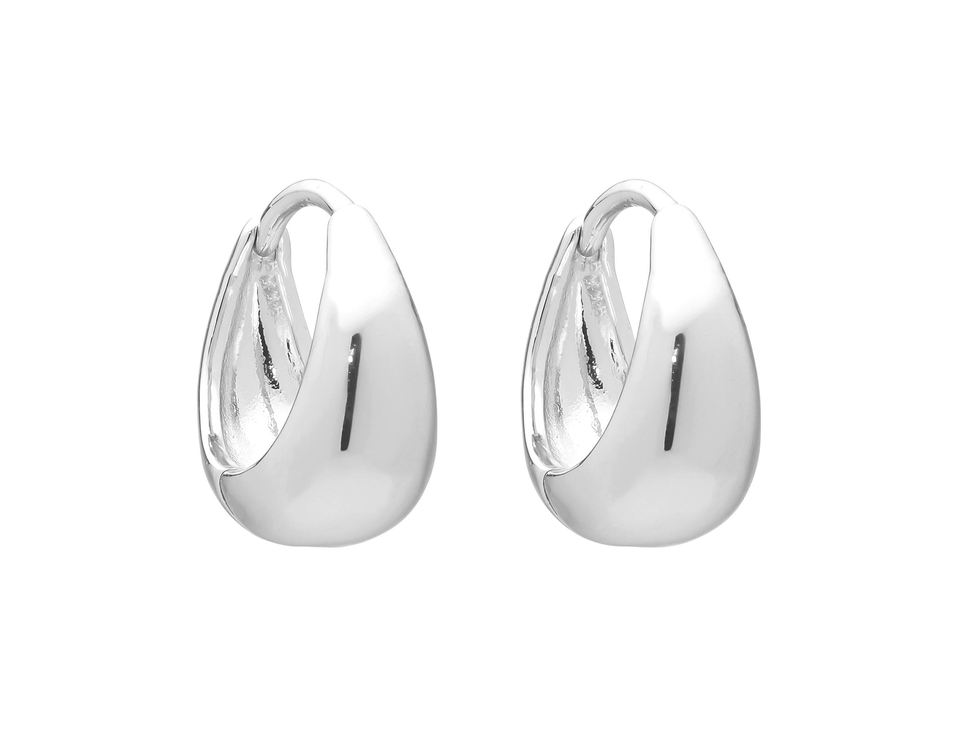 Liberté Tina Women's Teardrop Huggie Earrings Silver | Women's Jewellery | Gretel Lane