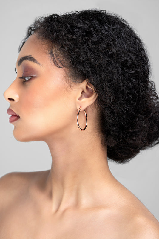 Erika Hoop Earring (Silver)