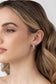 Liberte Vittoria Women's Crystal Half Hoop Earring CZ Gold | Women's Jewellery | Gretel Lane