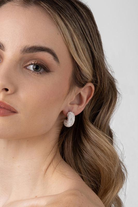 Gaeline Crystal Hoop (Gold)