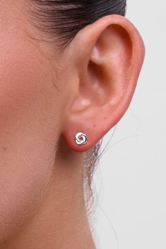 Liberté Petite Fable Knot Stud Earring Silver | Women's Jewellery | Gretel Lane