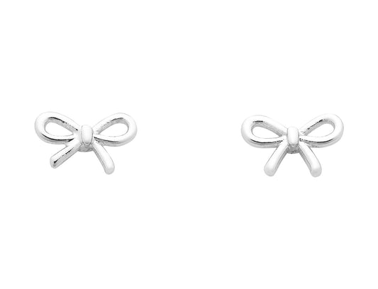 Liberté Petite Fancy Bow Stud Earring Silver | Women's Jewellery | Gretel Lane