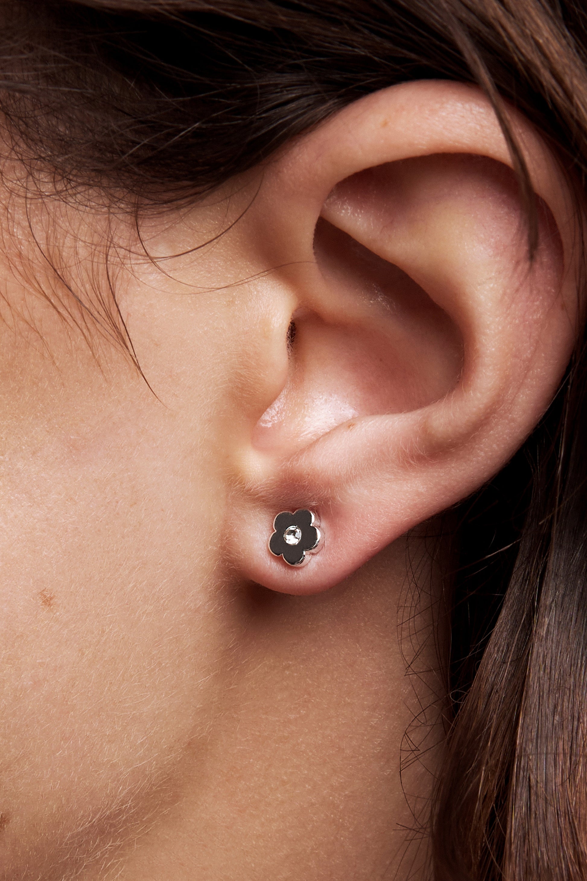 Liberté Petite Poppet Stud Earring in Silver | Women's Jewellery | Gretel Lane