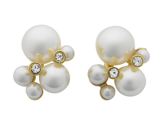 Liberté Pearl Cluster Stud in Gold | Women's Earrings | Gretel Lane