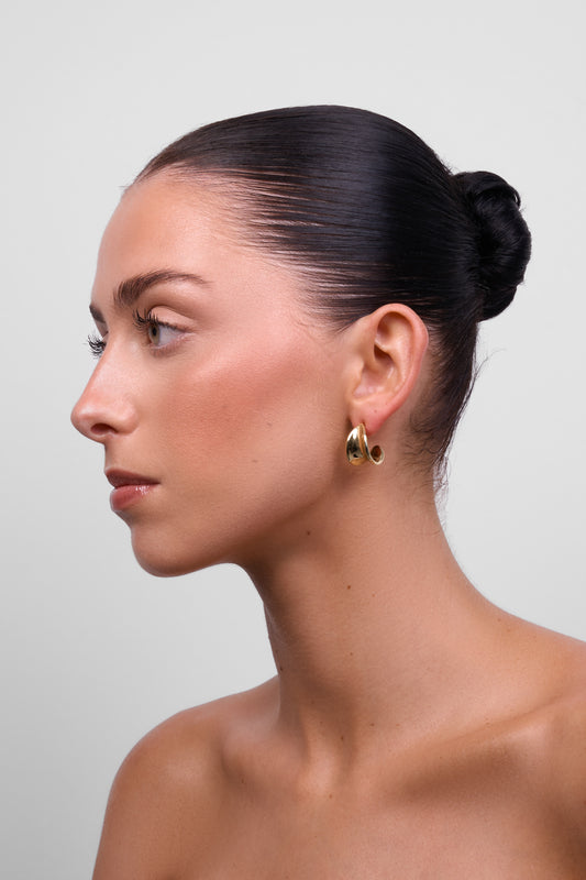 Liberté Logan Curved Drop Stud Earring Gold | Women's Jewellery | Gretel Lane