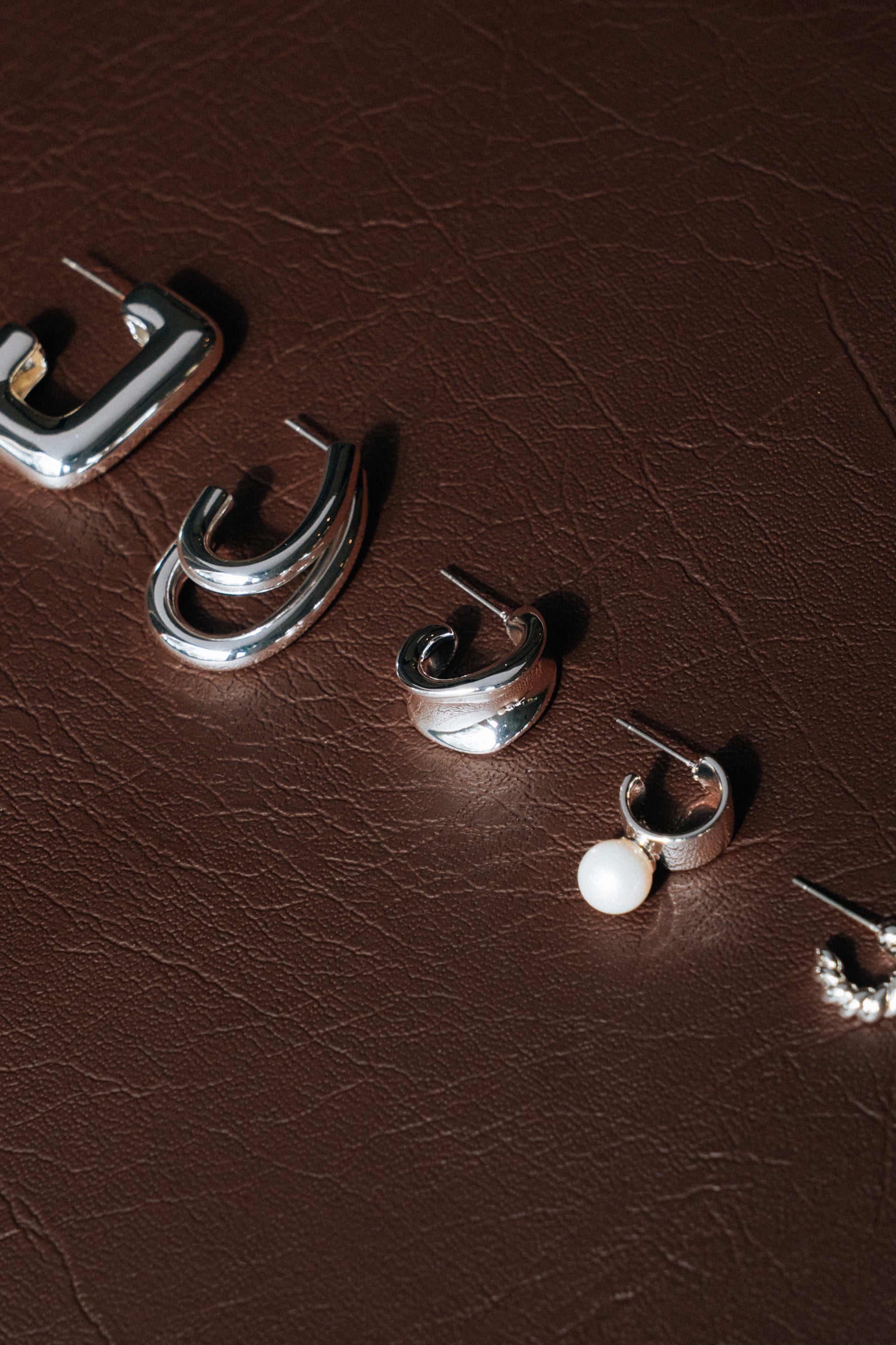 Liberté Kate Square Hoop Earring in Silver | Women's Jewellery | Gretel Lane
