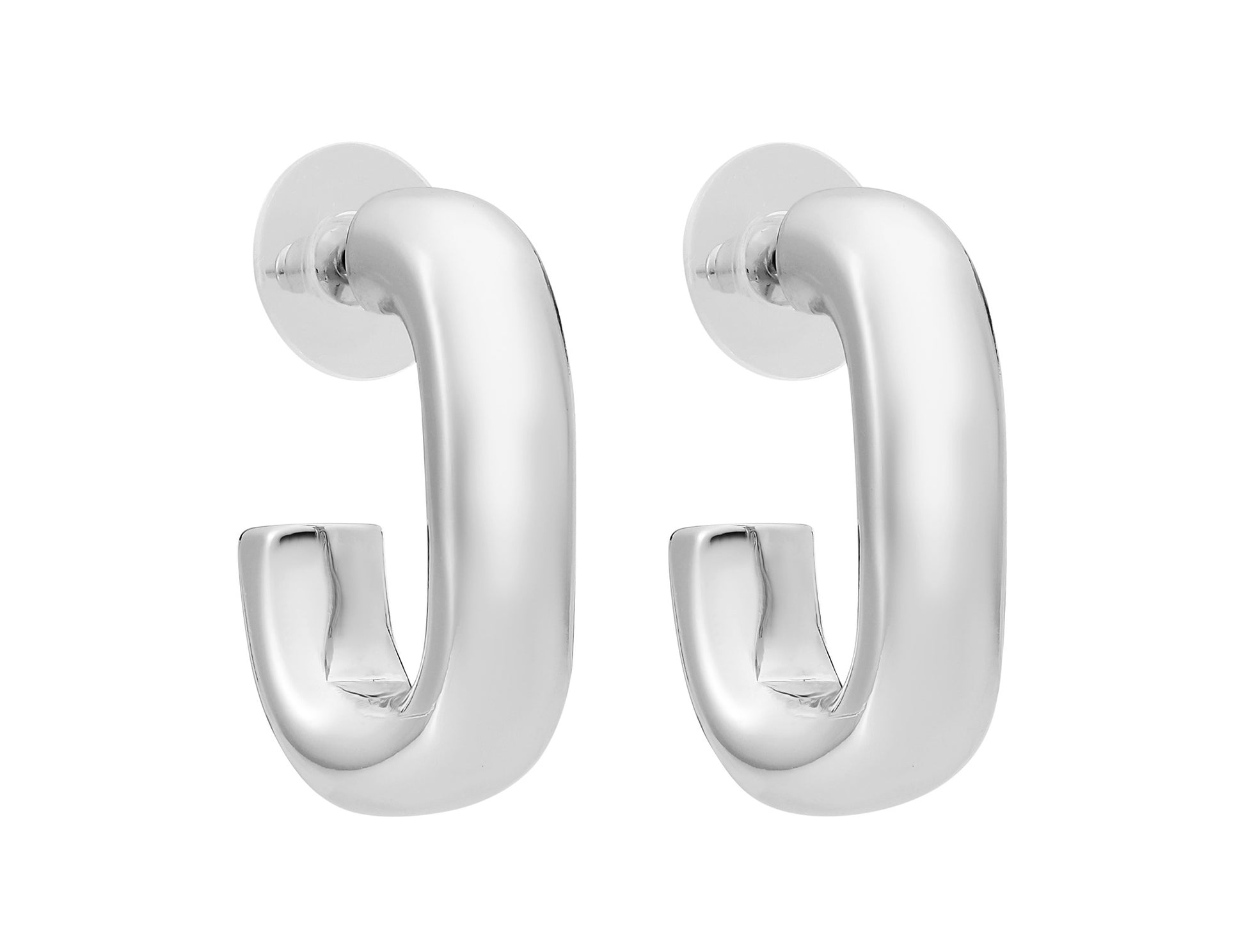 Liberté Kate Square Hoop Earring in Silver | Women's Jewellery | Gretel Lane