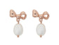 Alice Bow Earring (Rose Gold/Pearl)