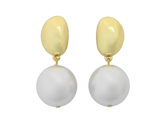 Selma Pearl Earring (Gold)