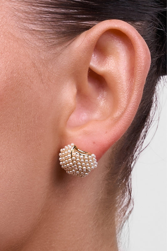 Natalina Pearl Earring (Gold)