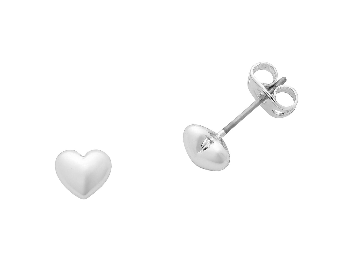 Liberté Silver Heart Stud Earring | Women's Jewellery | Gretel Lane