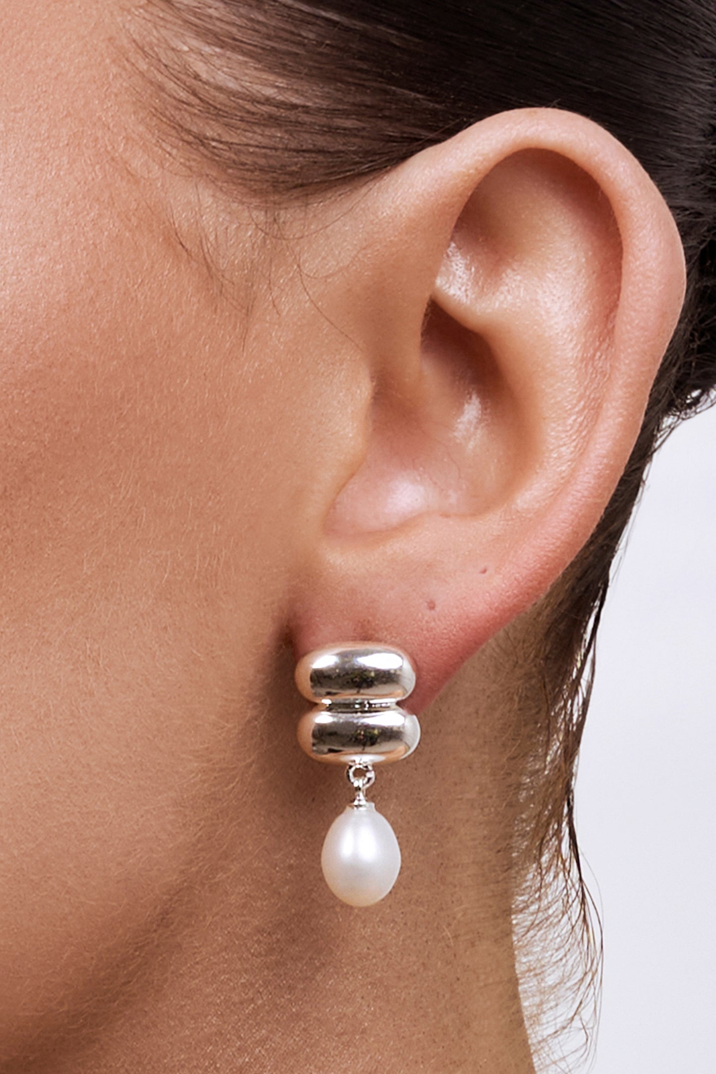 Liberté Heidi Pearl Drop Earring in Silver | Women's Jewellery | Gretel Lane