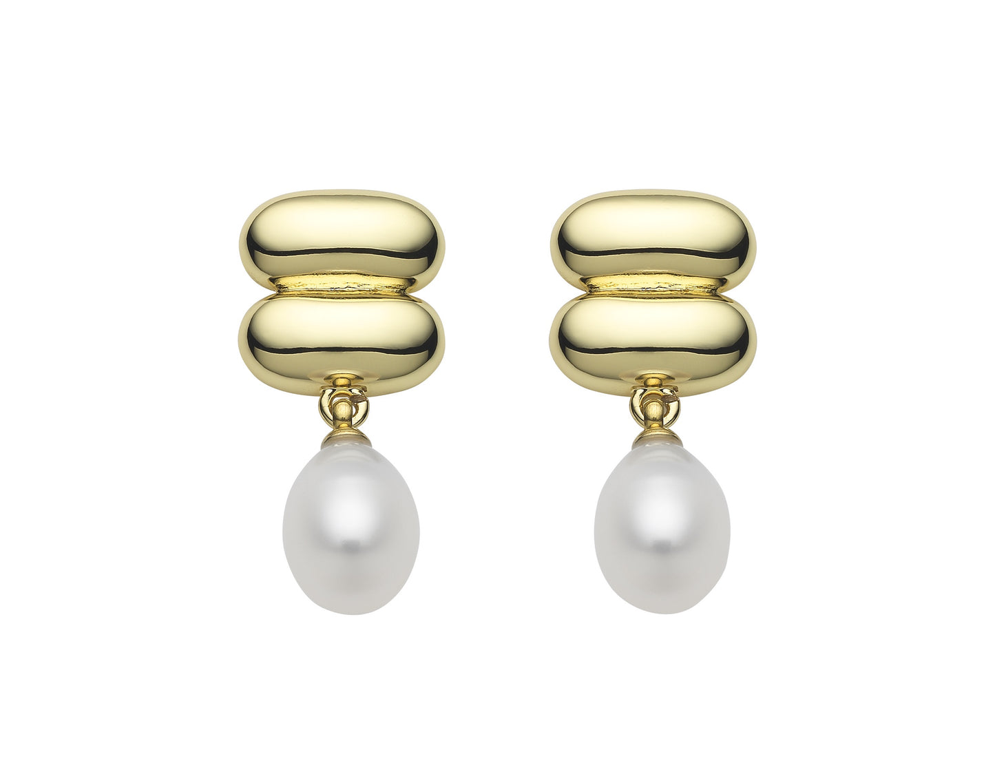Women's Gold Earrings with Pearl Drop | Gretel Lane