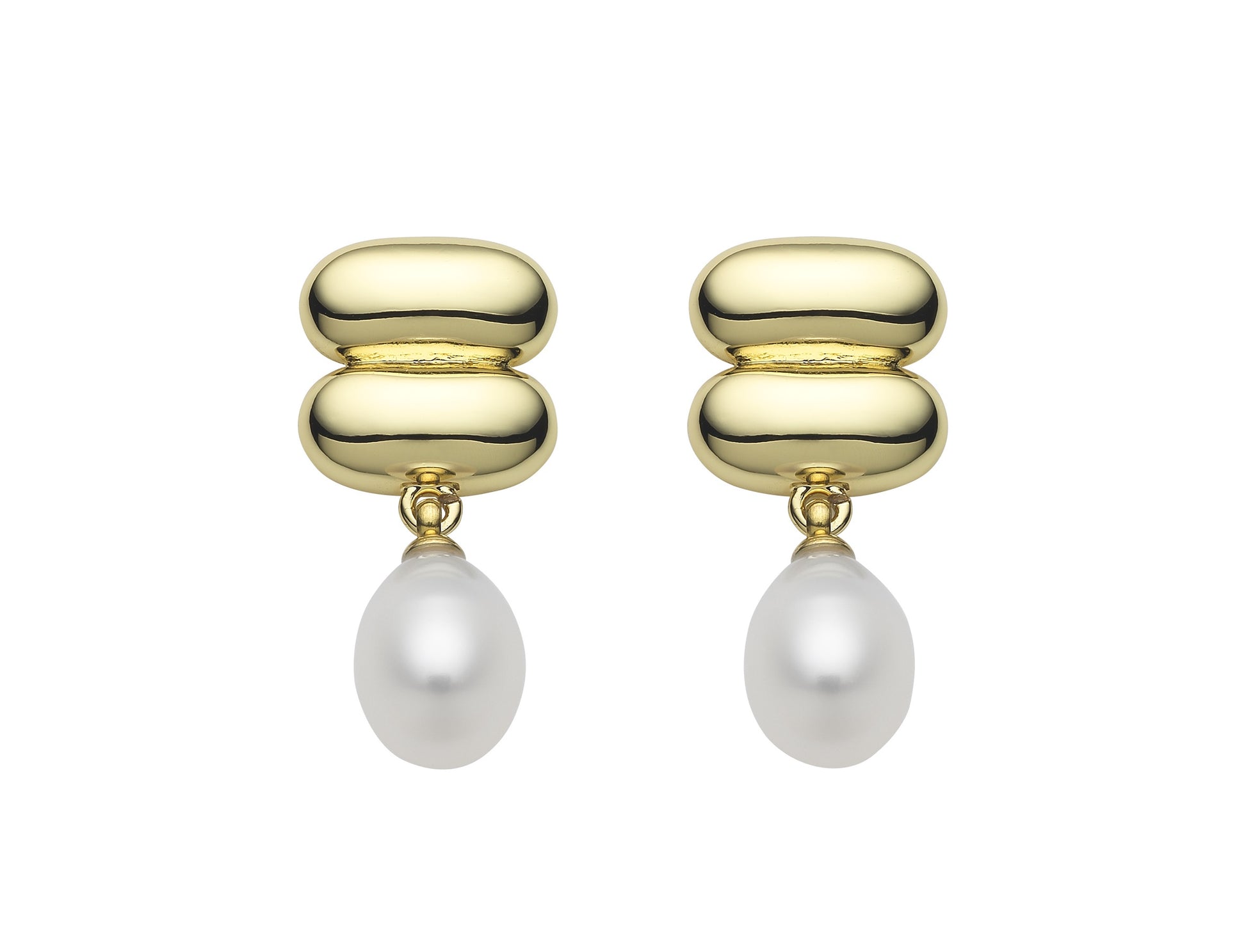 Women's Gold Earrings with Pearl Drop | Gretel Lane
