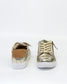 Cabello EG520 Women's Zip Sneaker Gold Leather | Gretel Lane