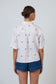 Enveloppe ENVC-166 - Linen Short Sleeve Button Through Shirt Palmier | Women's Clothing | Gretel Lane
