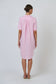 Enveloppe ENVD-170 - Linen Knee-Length Collared Dress Bonbon Pink | Women's Clothing | Gretel Lane