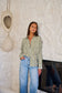 Enveloppe ENVL-148 Women's Linen Button Through Shirt Gum Stripe | Women's Clothing | Gretel Lane
