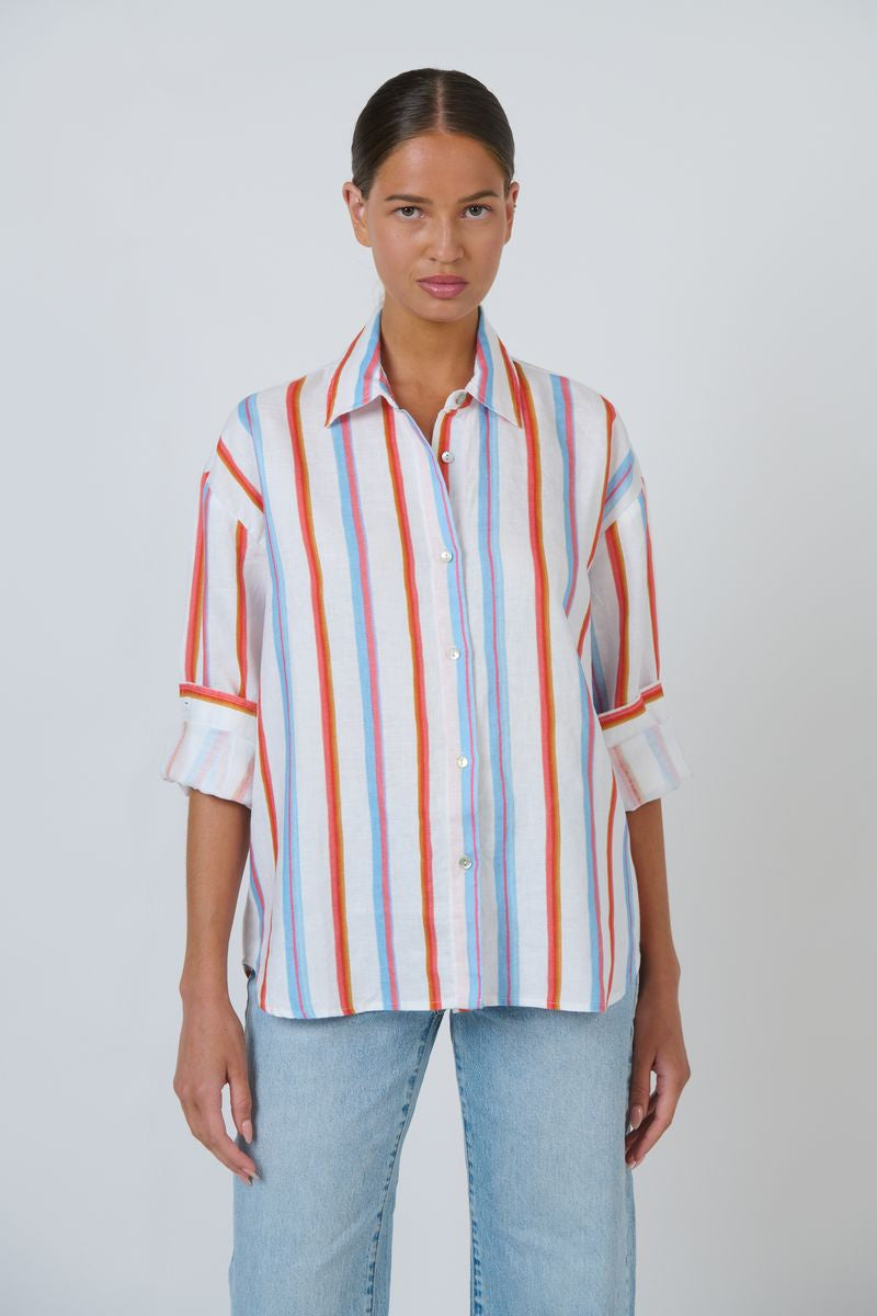 Enveloppe Women's Linen Button Through Shirt | ENVL-153 Cirque | Gretel Lane