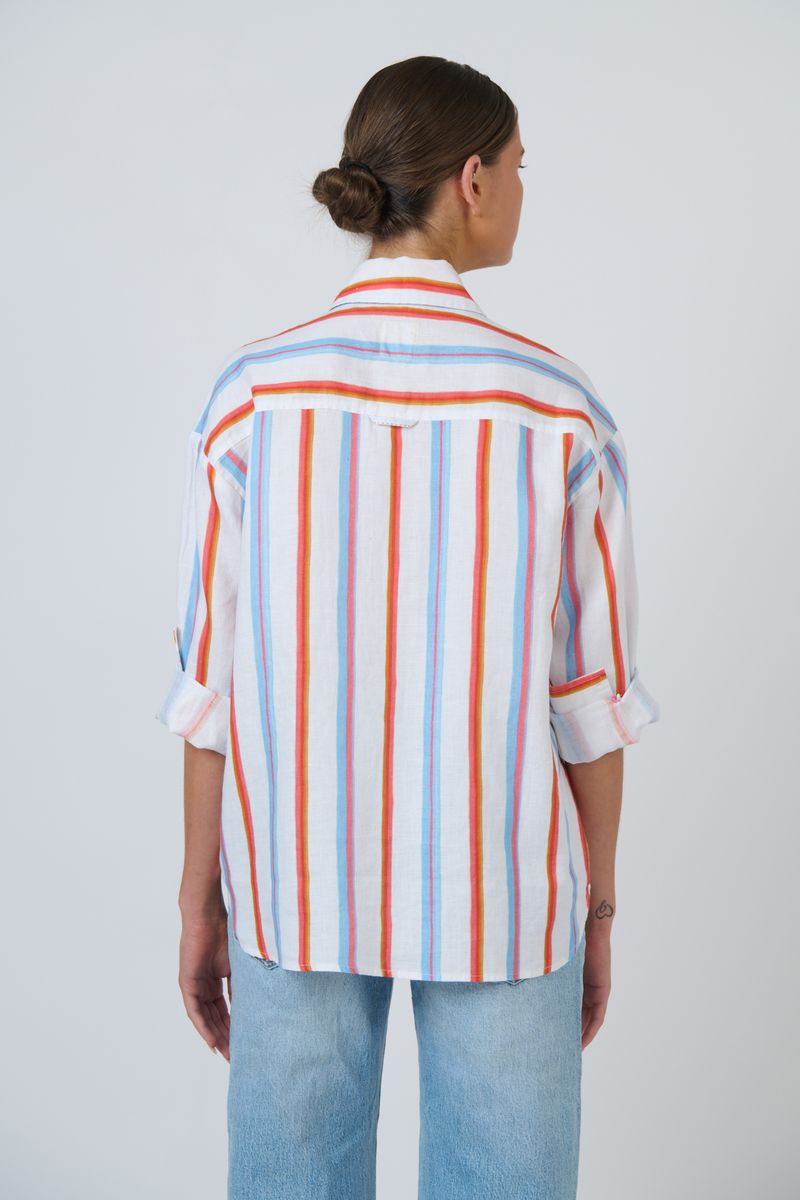Enveloppe Women's Linen Button Through Shirt | ENVL-153 Cirque | Gretel Lane