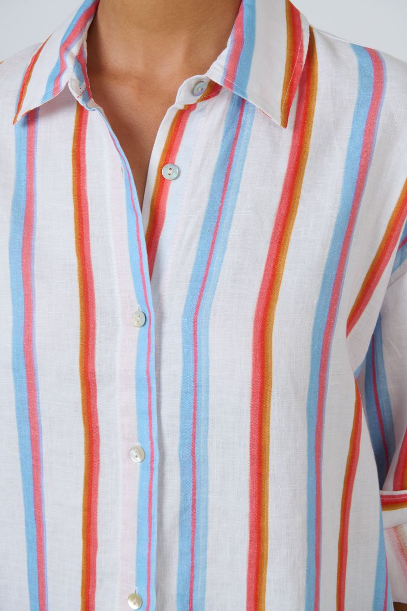Enveloppe Women's Linen Button Through Shirt | ENVL-153 Cirque | Gretel Lane