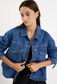 Among the Brave Echo Patch Pocket Denim Jacket in Storm Blue | Women's Jackets | Gretel Lane
