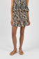 Eden Shirred Skirt (Navy Print)