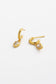 Zafino Gold Eden Hoop Earrings with Crystal Drop Detail | Gretel Lane