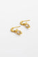 Zafino Gold Eden Hoop Earrings with Crystal Drop Detail | Gretel Lane