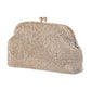 Ela Crystal Mesh Clutch (Champagne)