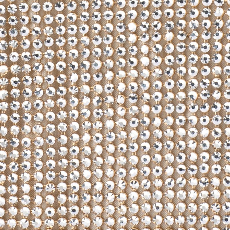 Ela Crystal Mesh Clutch (Champagne)