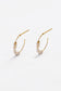 Zafino Elle Pearl Hoop Earrings in old | Gretel Lane
